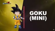 Goku (Mini) is a ferocious combatant, but he's limited for now (Image via Bandai Namco)
